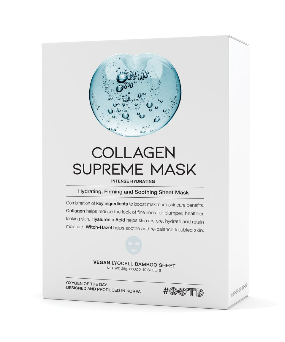 OOTD Collagen Supreme Mask Set (10 sheets) - K Beauty On